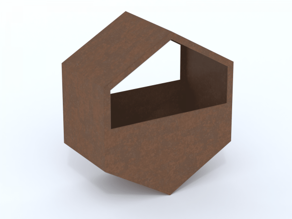 HEX® COR-TEN® GARDEN PLANTERS - HALF2 (Copy)